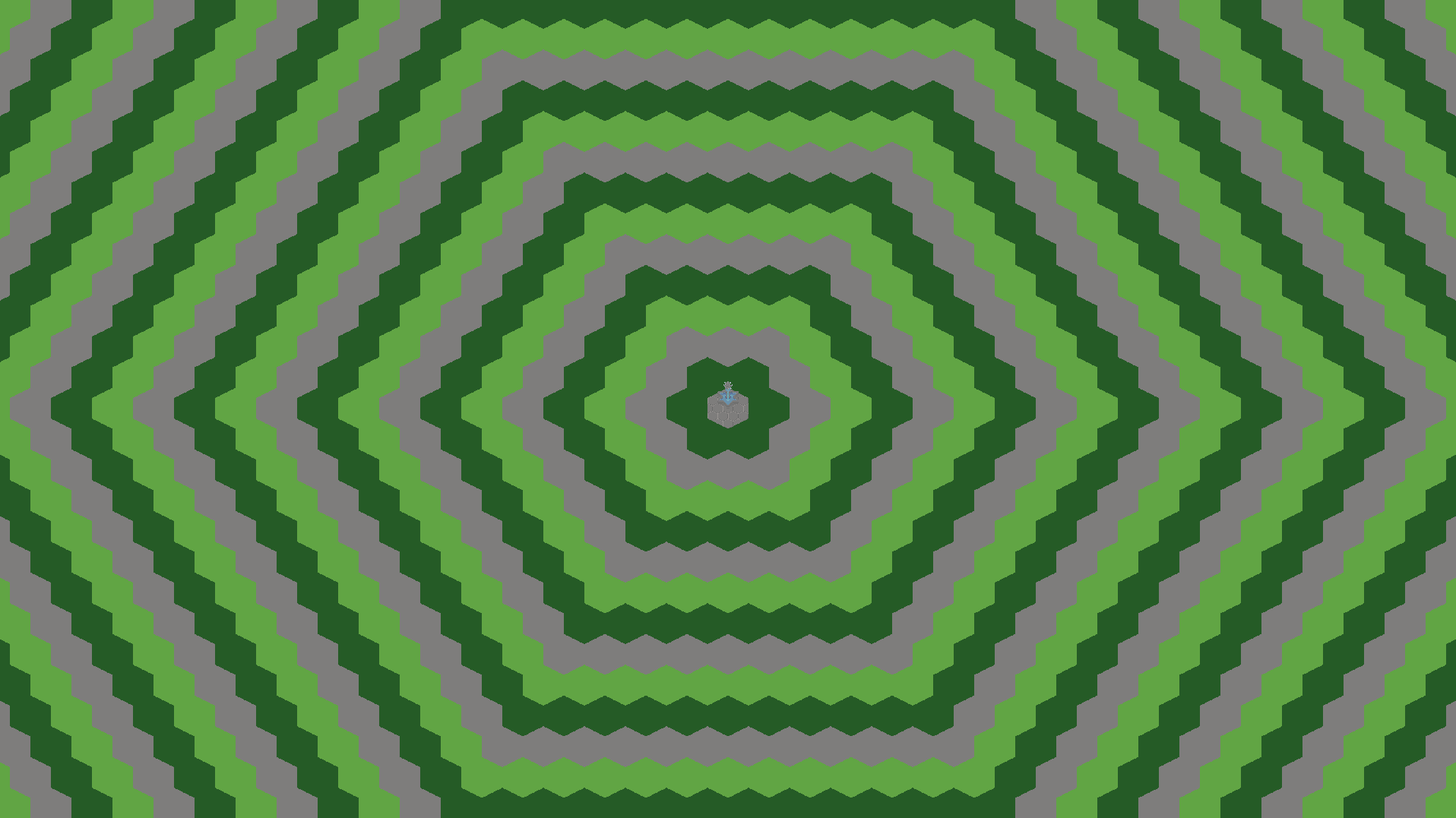 A screenshot of my game showing a tile pattern of concentric circles.